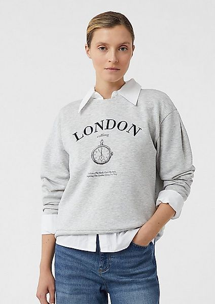 comma Sweatshirt Sweatshirt Sweatshirt im Relaxed Fit mit 3D-Applikation günstig online kaufen