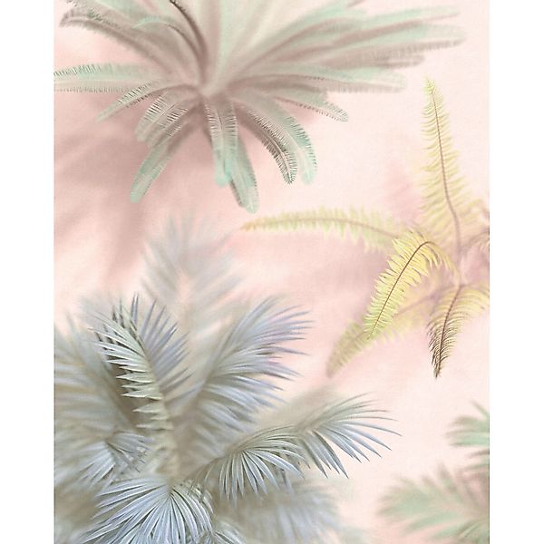Komar Vliestapete Vague Botany 200 cm x 250 cm Pastellrosa günstig online kaufen