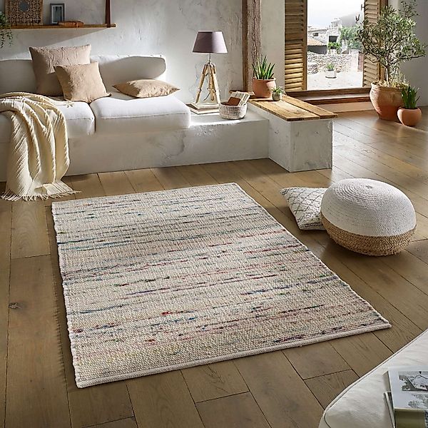 TaraCarpet Wollteppich TaraCarpet Handwebteppich Malmoe Fashion, günstig online kaufen