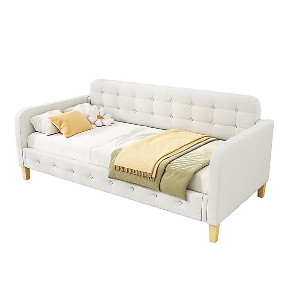HAUSS SPOLE Schlafsofa 90x200cm Tagesbett, Knopfnagelverzierung, günstig online kaufen