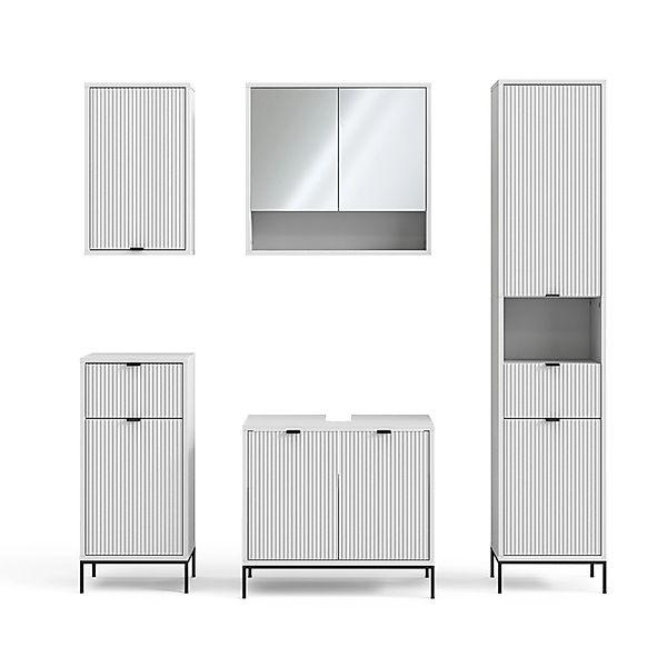 Vicco Badmöbel-Set Eliza Weiß 5 Teile günstig online kaufen