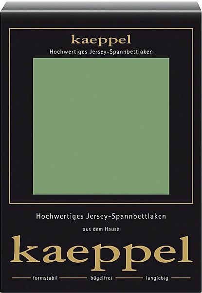 Kaeppel Spannbettlaken Single Jersey Mako Elasthan, günstig online kaufen