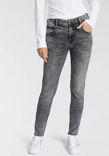 Herrlicher Slim-fit-Jeans "PEPPY SLIM DENIM" Normal Waist Recycled Polyeste günstig online kaufen