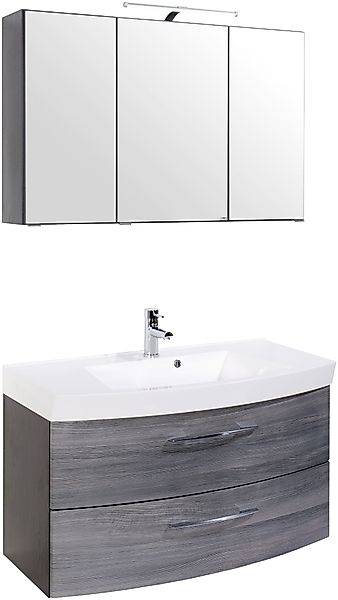 welltime Badmöbel-Set "Florida", (2 St.), Breite 100 cm, Waschtisch mit gew günstig online kaufen