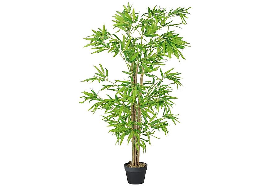 Kunstpflanze künstlicher Bambus groß 150cm im Topf, mit Kunstmoos Bambus, O günstig online kaufen