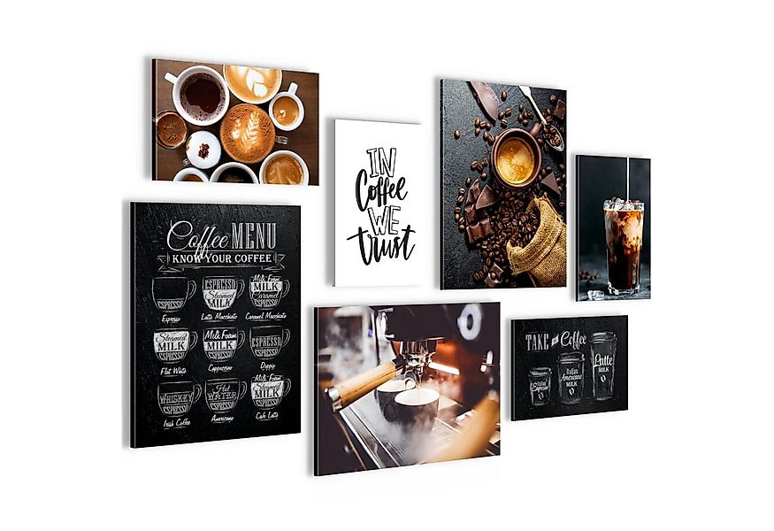Novart Wandbild Wandbilder Küche Kaffee - AUFHÄNGFERTIG - Küchenbilder Obst günstig online kaufen