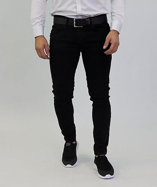 Denim House Skinny-fit-Jeans Basic Skinny Jeans mit schöner Waschung Schwar günstig online kaufen