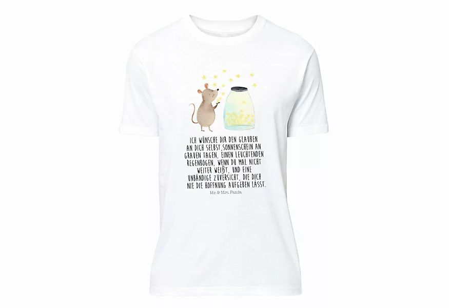 Mr. & Mrs. Panda T-Shirt Maus Sterne - Weiß - Geschenk, Tshirt, gute Laune, günstig online kaufen