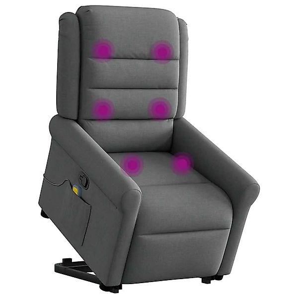 vidaXL Massagesessel mit Aufstehhilfe Dunkelgrau Stoff 3303325 günstig online kaufen