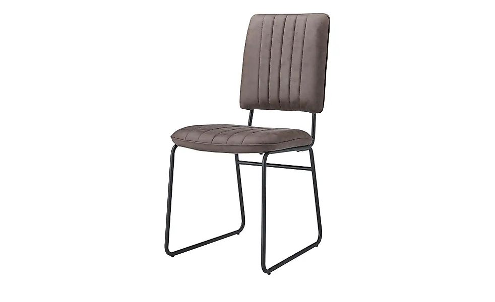 Kufenstuhl  Carlton ¦ braun ¦ Maße (cm): B: 47 H: 92 T: 64.0 Stühle > Polst günstig online kaufen