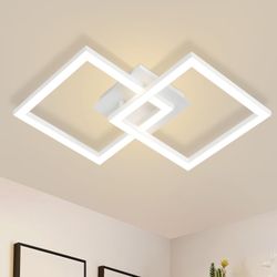 Nettlife LED Deckenleuchte Schwarz Eckig Modern günstig online kaufen