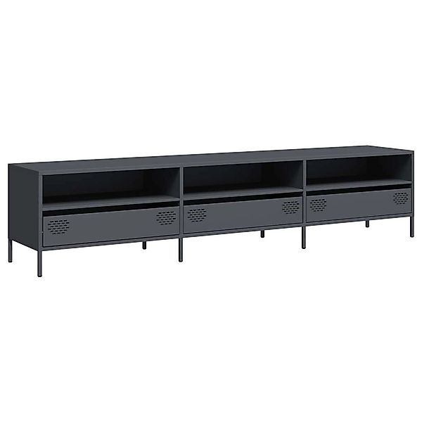 vidaXL TV-Schrank Anthrazit 202x39x43,5 cm Kaltgewalzter Stahl 851348 günstig online kaufen