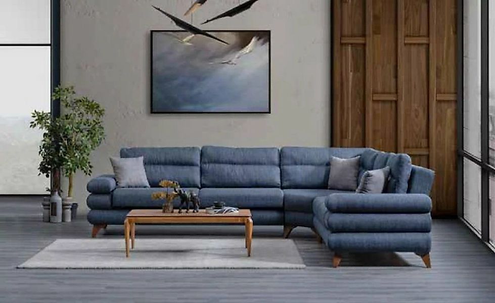JVmoebel Ecksofa Designer Modernes Sofa Ecksofa Textil Wohnzimmermöbel Sofa günstig online kaufen
