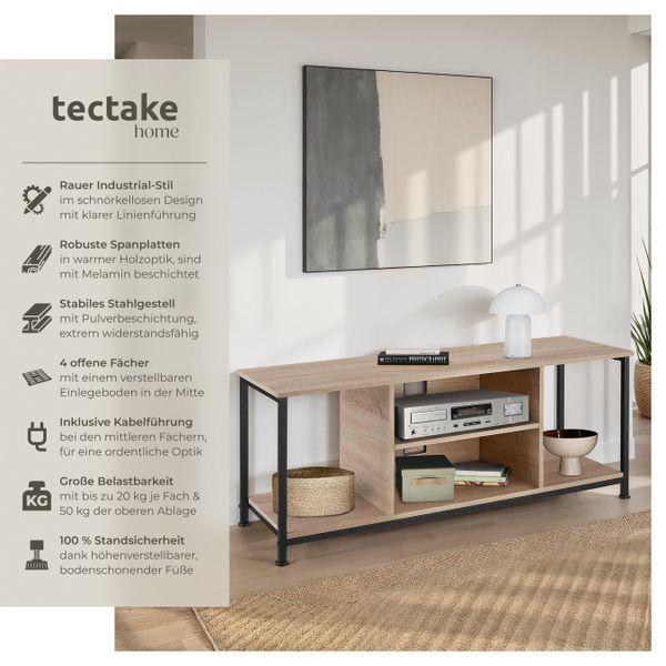 tectake Lowboard TV-Regal, Industrial Style günstig online kaufen