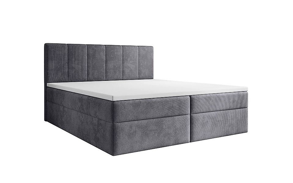 Luxusbetten24 Boxspringbett Aurelia Cord, mit Stauraum günstig online kaufen