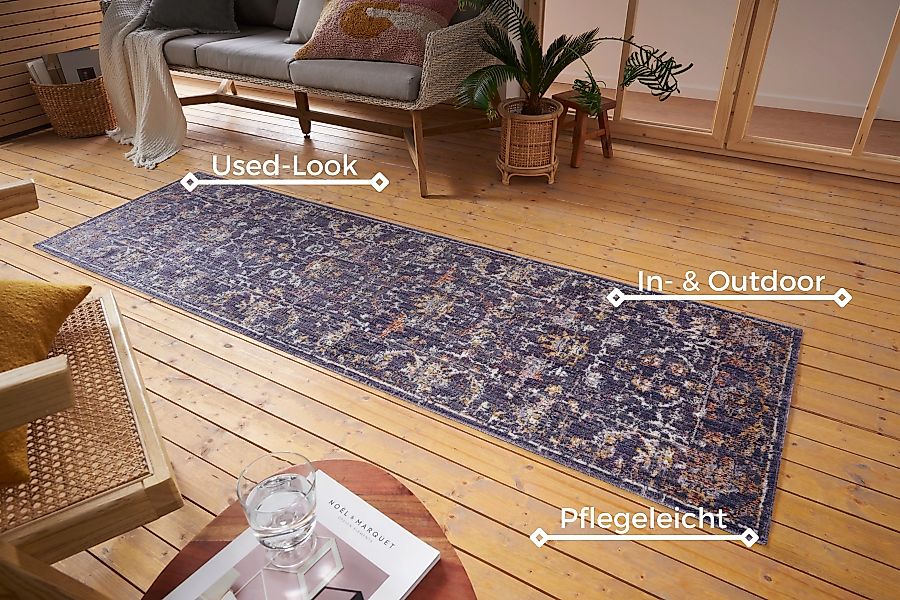 NORTHRUGS Teppich »Sues«, rechteckig, 3 mm Höhe, In-& Outdoor, Läufer, Wett günstig online kaufen