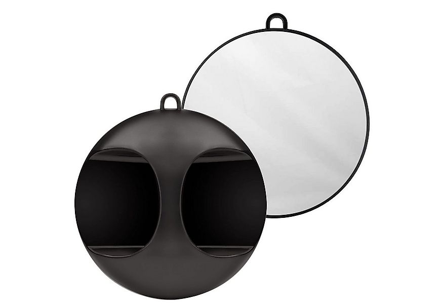 Kurtzy Kosmetikspiegel Schwarzer Friseurspiegel mit Griff - Friseurhandspie günstig online kaufen