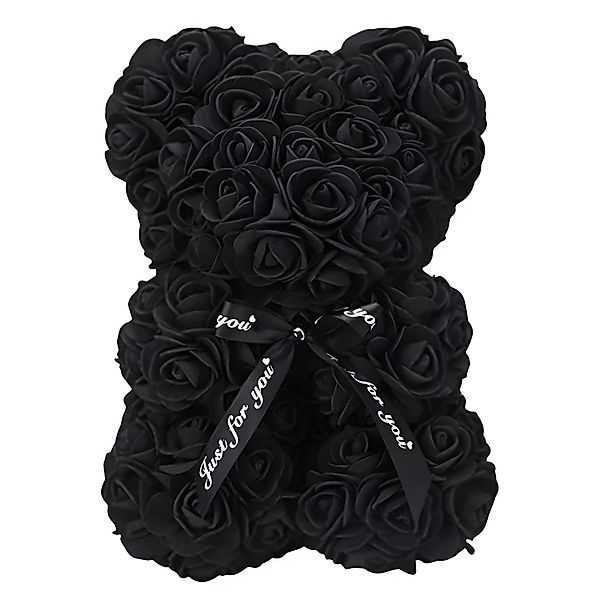 Kunstblume Rosenbär, Valentinstagsgeschenk, Ewige Rosen Figur günstig online kaufen