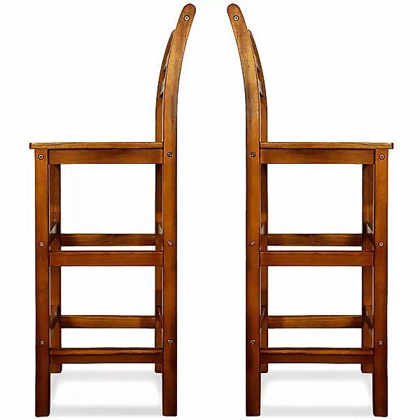 Casaria Barhocker, Holz Lehne Outdoor 75cm günstig online kaufen