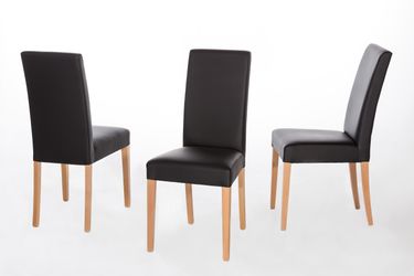 Home affaire 4-Fußstuhl "Lea" (Set) 2 Stk. Kunstleder günstig online kaufen