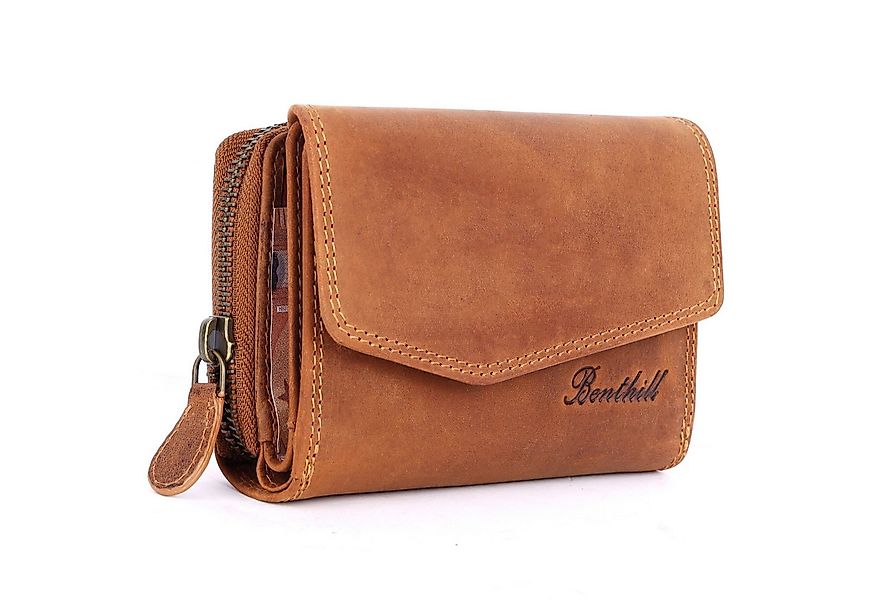 Benthill Geldbörse Damen Echt-Leder Portemonnaie RFID Portmonee viel Karten günstig online kaufen