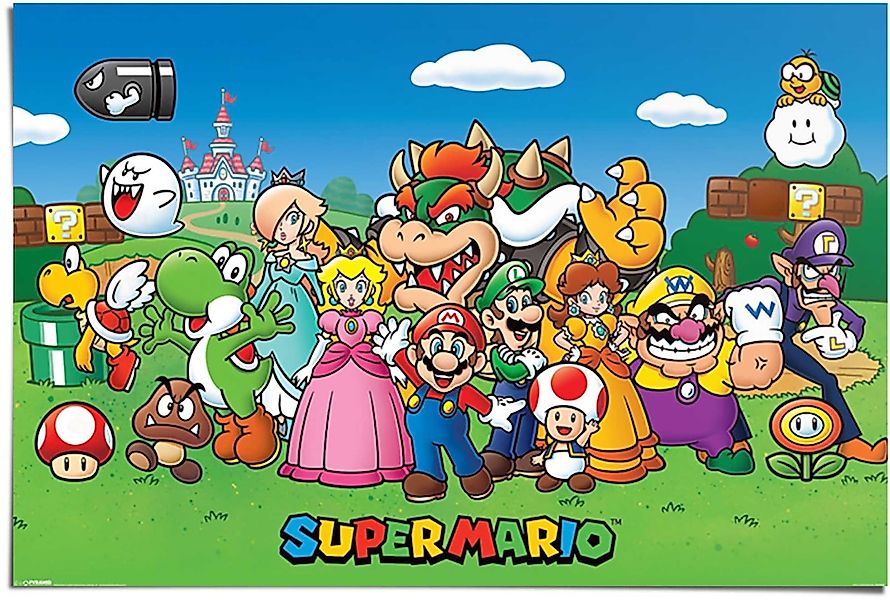 Reinders Poster "Poster Super Mario" Comic 1 Stk. tlg. günstig online kaufen