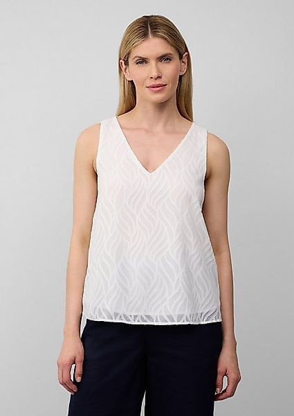s.Oliver BLACK LABEL Blusentop Gefütterte Bluse mit Strukturmuster günstig online kaufen