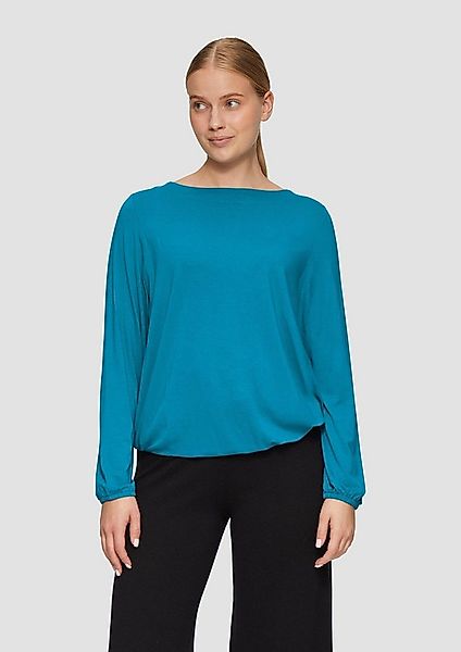 s.Oliver Langarmshirt T-Shirt Langarmshirt mit U-Boot-Ausschnitt im O-Shape günstig online kaufen