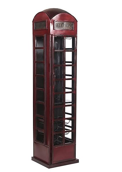 More2Home Barschrank TELEFONZELLE, Metall vintage-rot/schwarz, B/H: ca. 42 günstig online kaufen