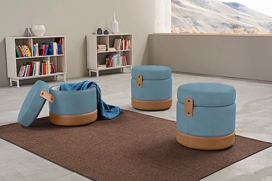 Egoitaliano Hocker "Tonder, Designhocker als Blickfang mit tollen Details", günstig online kaufen