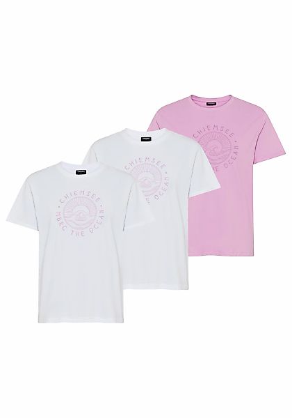 Chiemsee T-Shirt Packung, 2 figurbetonte Passform, Kurzarm, mit Frontdruck, günstig online kaufen