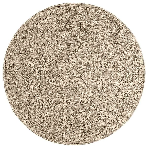 vidaXL Teppich ZIZUR Beige Ø 120 cm Jute-Optik Indoor und Outdoor 4010415 günstig online kaufen