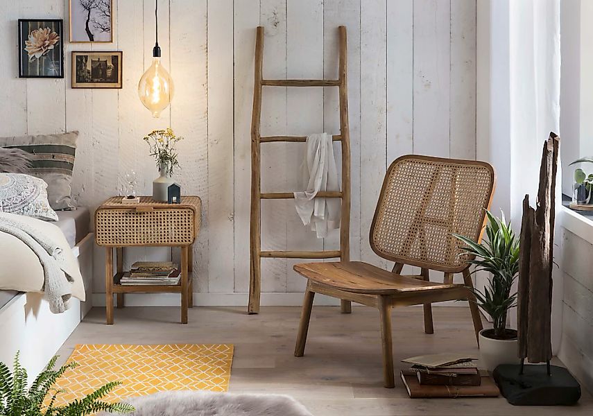 SIT Nachtkonsole mit Wiener Geflecht, Nachttisch in zierlicher Optik günstig online kaufen