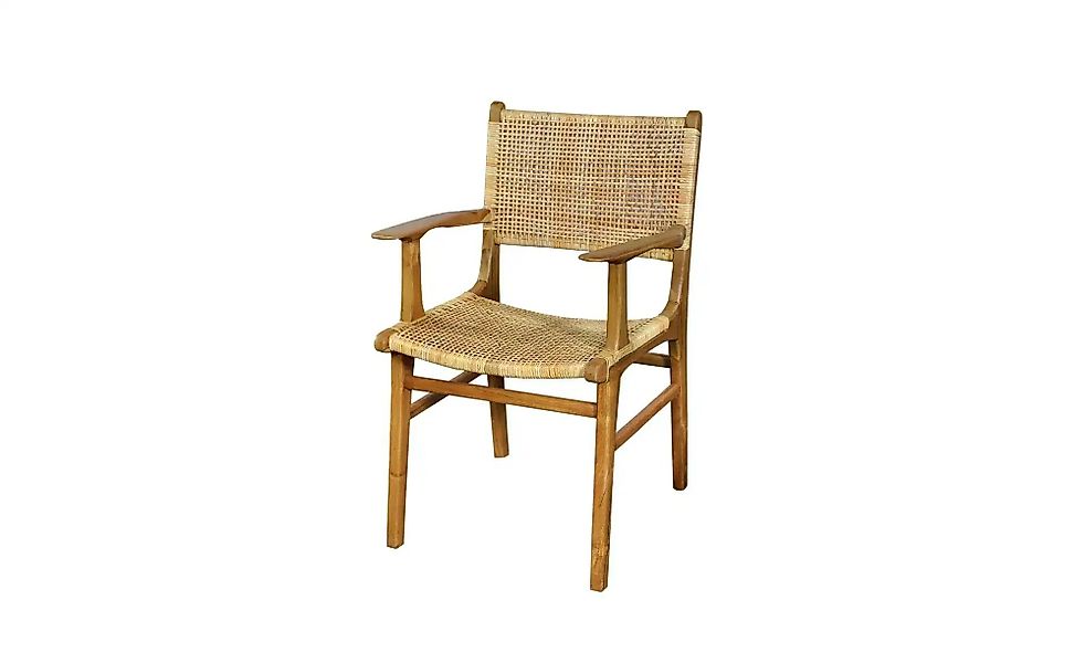 Armlehnstuhl   ¦ holzfarben ¦ Maße (cm): B: 59 H: 84 Stühle > Rattanstühle günstig online kaufen