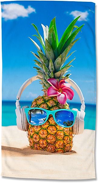good morning Strandtuch Pineapple, Microfaser (1-St), günstig online kaufen