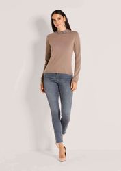 MADELEINE Strickpullover Eleganter Wollpullover mit Stehkragen günstig online kaufen