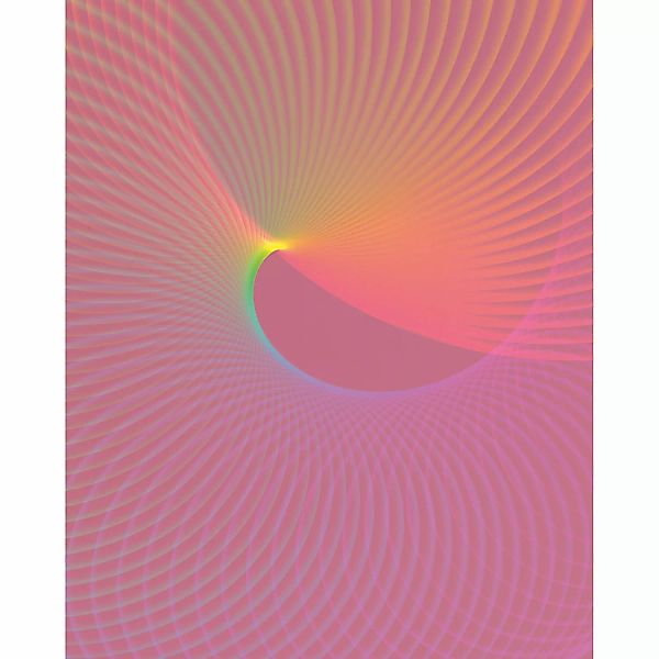 Komar Vliestapete Gentle Waves 250 cm x 250 cm Rosa günstig online kaufen