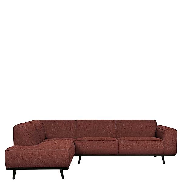 Ecksofa in Kastanienfarben Boucle 45 cm Sitzhöhe günstig online kaufen