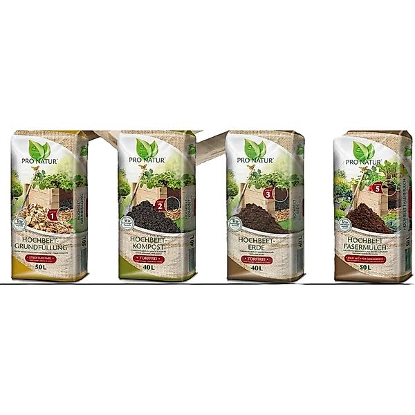 Ziegler Gregor Pro Natur Hochbeet Erde Set Plus 400 l Grundfüllung + 400 l günstig online kaufen