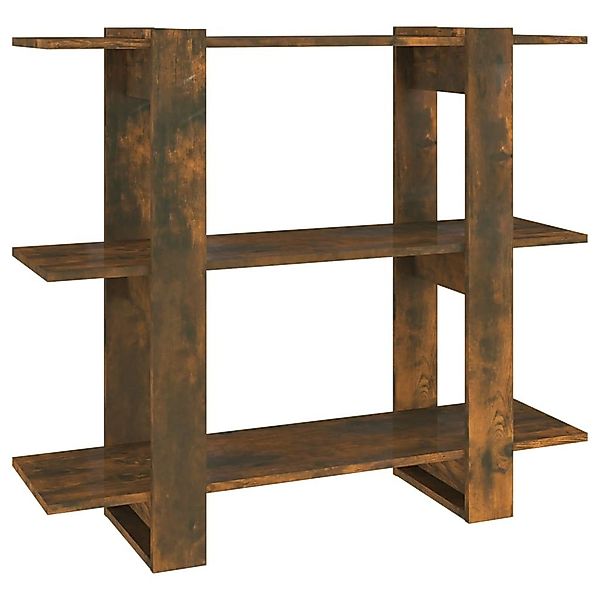 vidaXL Bücherregal Bücherregal/Raumteiler Räuchereiche 100x30x87 cm, günstig online kaufen
