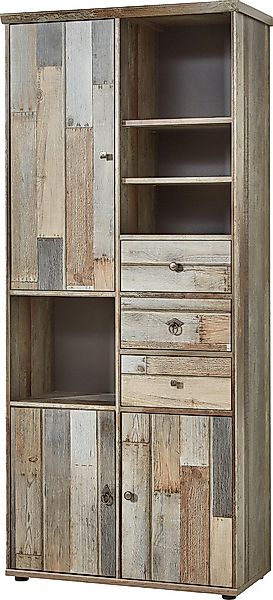 Innostyle Stauraumschrank "BONANZA" 1 Stk. tlg. 3 türig, 3 Schubladen, 11 F günstig online kaufen