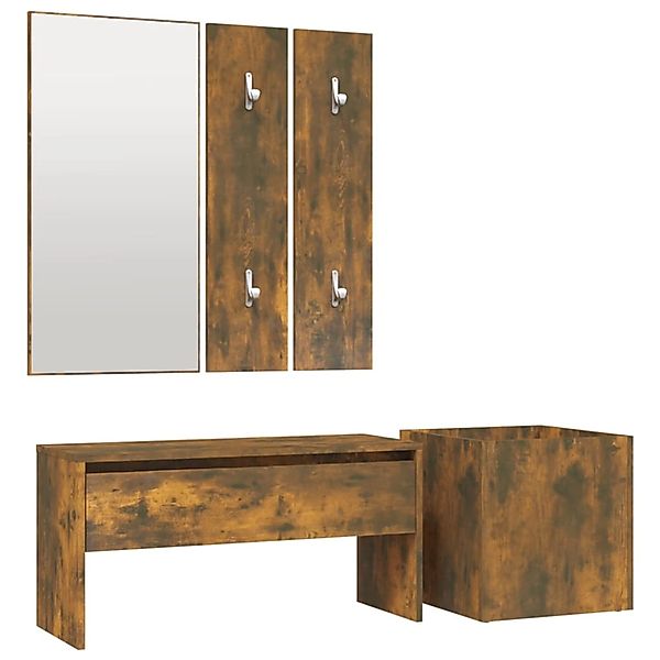 Vidaxl Flurmöbel-set Räuchereiche Holzwerkstoff günstig online kaufen