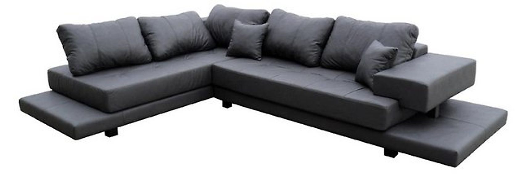 Xlmoebel Ecksofa Moderne L-förmige Ledersofa-Couch mit Designelementen für günstig online kaufen