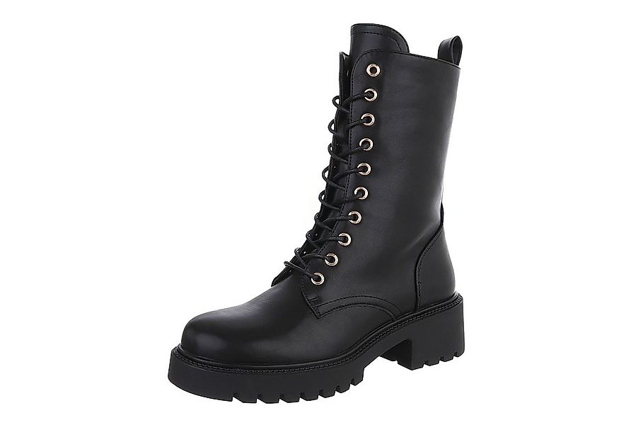 Ital-Design Damen Schnürschuhe Freizeit Schnürstiefelette (87118119) Blocka günstig online kaufen