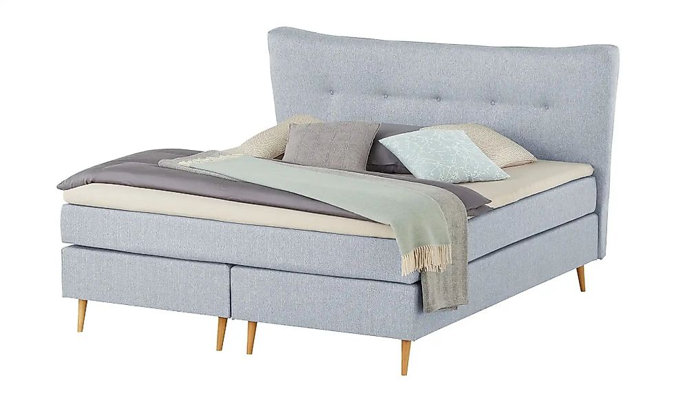 Boxspringbett  Ferill ¦ grau ¦ Maße (cm): B: 217 H: 122 Betten > Boxspringb günstig online kaufen
