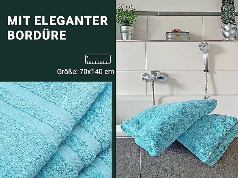 ZOLLNER Duschtücher, Walkfrottier (5-St), 70 x günstig online kaufen