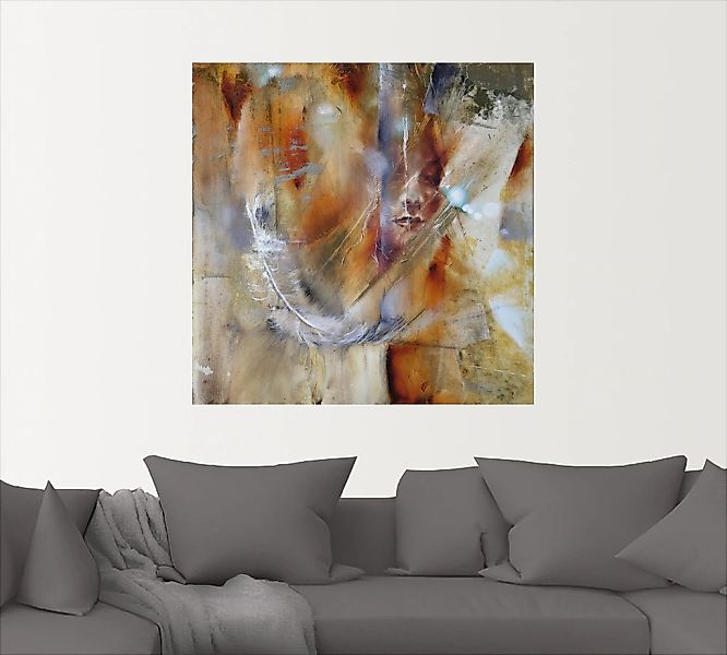 Artland Wandbild »Cora mit Feder«, Frau, (1 St.), als Alubild, Outdoorbild, günstig online kaufen