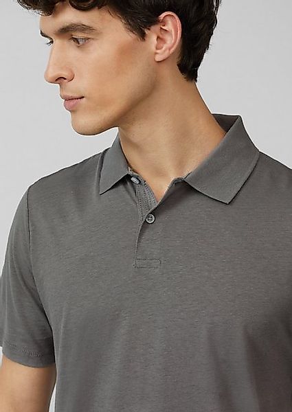 s.Oliver Kurzarmshirt Jersey-Poloshirt aus Leinenmix günstig online kaufen