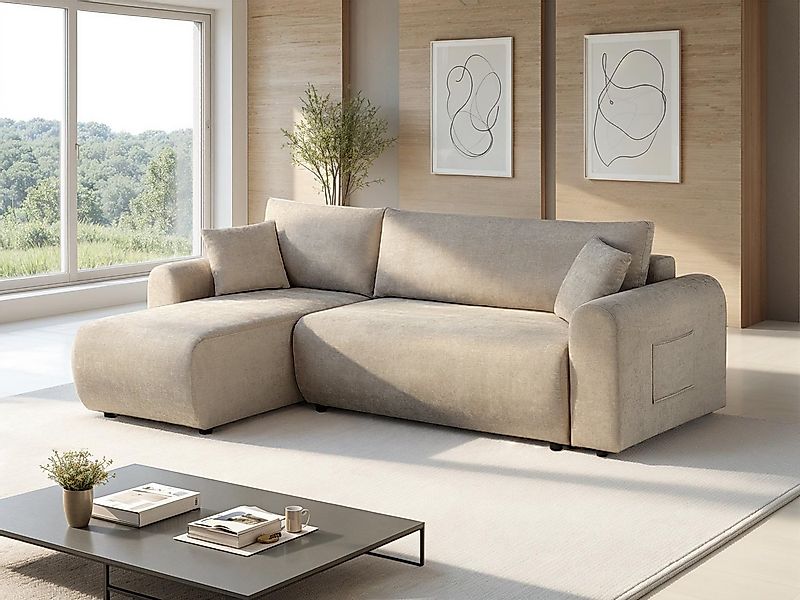 OTTO home Ecksofa JONAA, 241cm, L-Form, Schlafsofa, Boxspringfederung, Cord günstig online kaufen