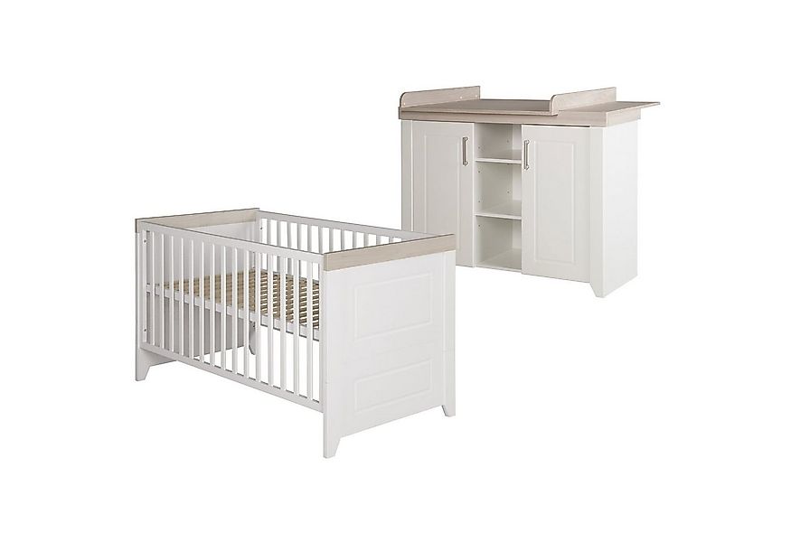 roba® Babyzimmer-Komplettset Felicia, Gitterbett & breite Wickelkommode, um günstig online kaufen